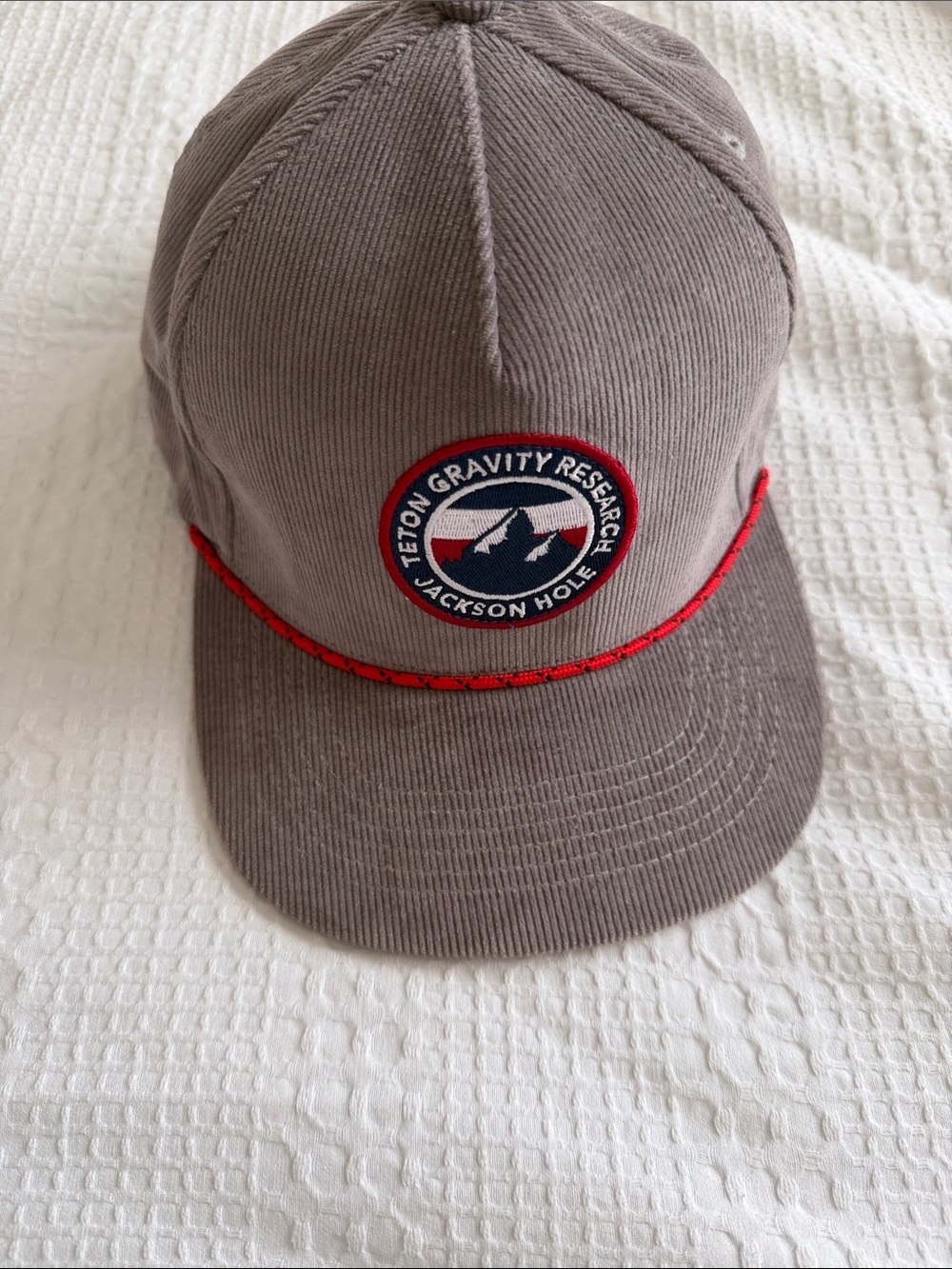 Teton Gravity Research Jackson Hole Rope Hat -Gray Corduroy